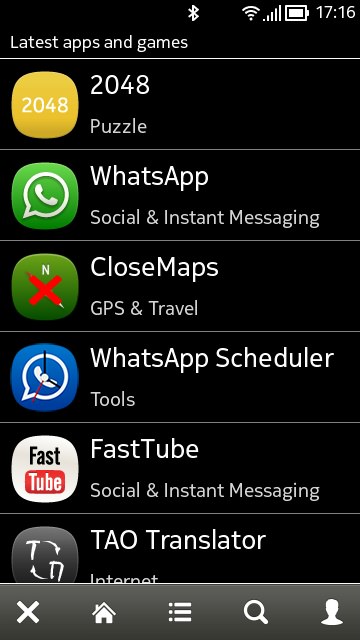 Screenshot, 2048 game for Symbian