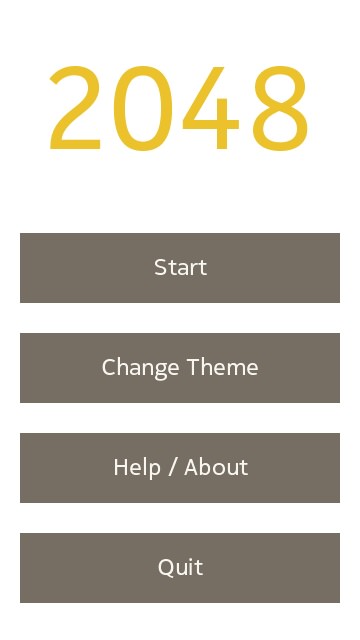 Screenshot, 2048 game for Symbian