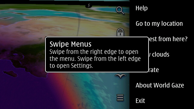 Screenshot, 3D World Gaze