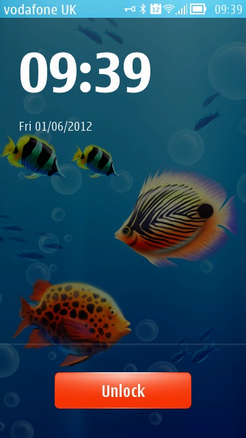 Screenshot, Aqua World theme