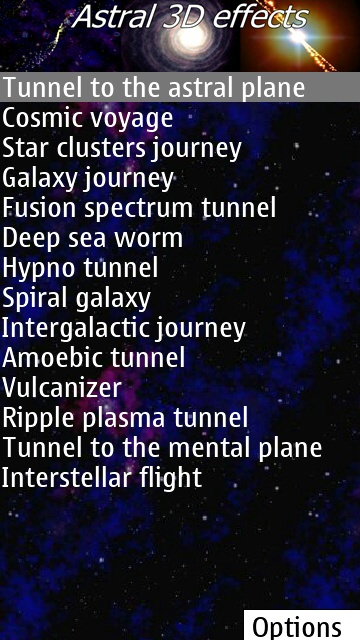 Screenshot, Astral 3D Effects