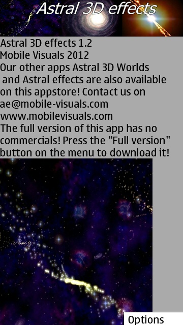 Screenshot, Astral 3D Effects