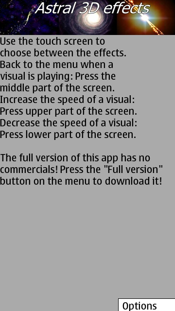 Screenshot, Astral 3D Effects