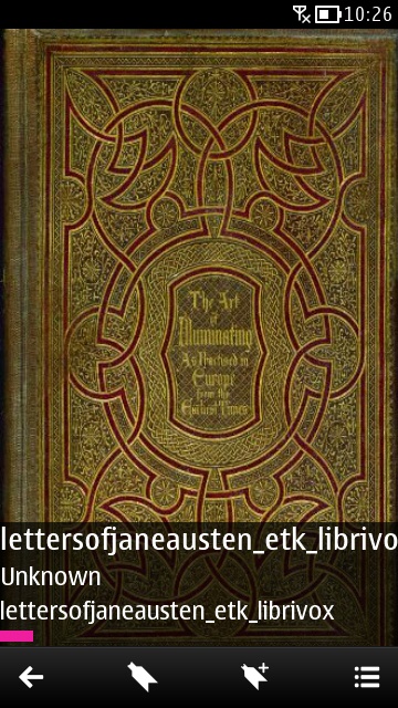 Screenshot, Audiobook Reader