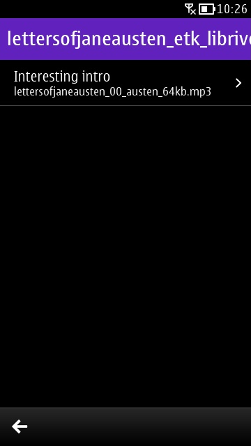 Screenshot, Audiobook Reader