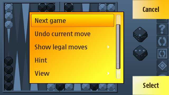 Screenshot - Backgammon Pro II on the 5800