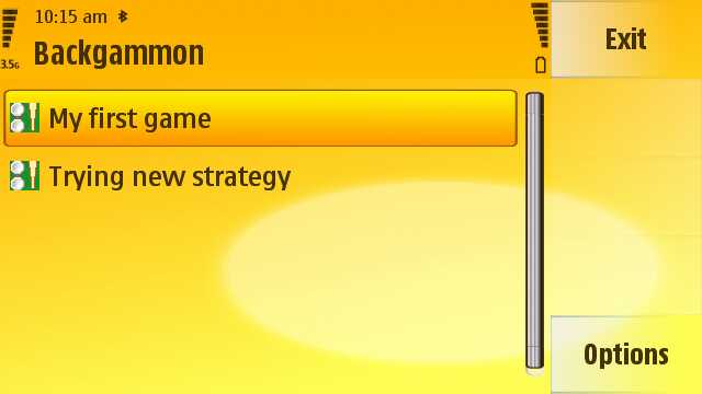 Screenshot - Backgammon Pro II on the 5800