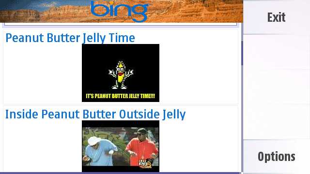 Bing widget screenshot