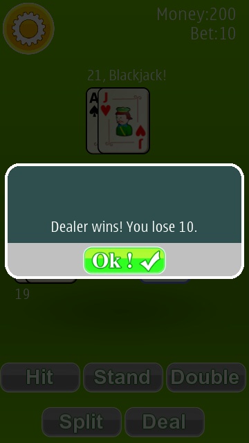 Screenshot, Blackjack
