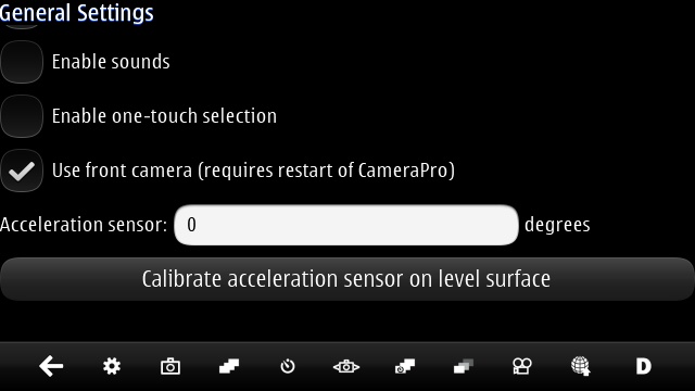 Screenshot, CameraPro Qt
