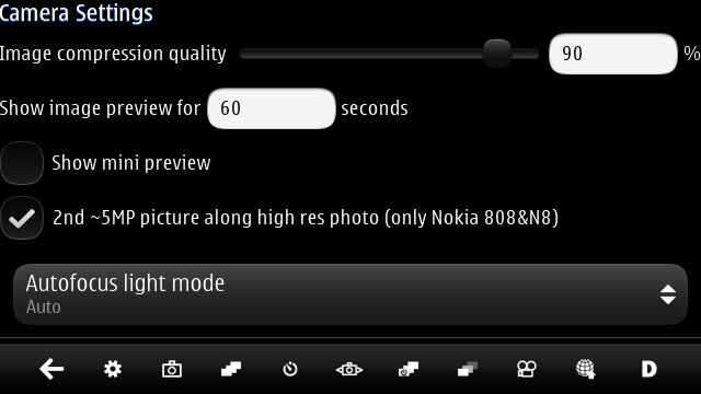 Screenshot, CameraPro Qt
