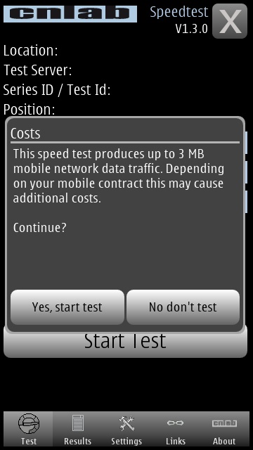 cnlab Speedtest screenshot