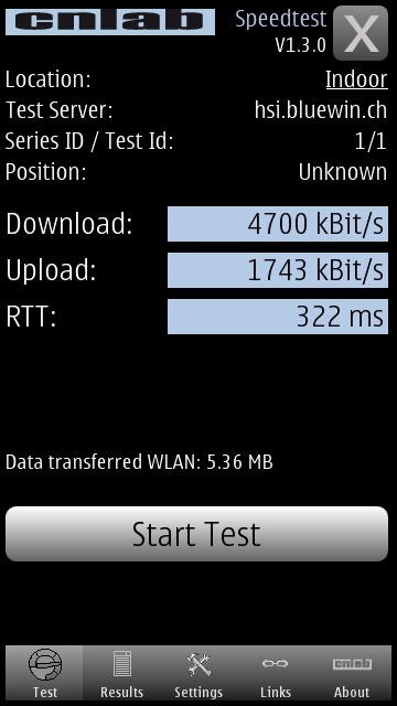 cnlab Speedtest screenshot