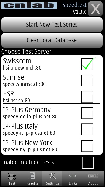 cnlab Speedtest screenshot