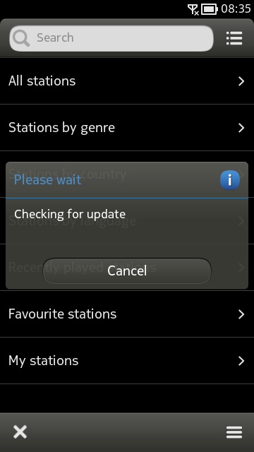 Screenshot, cuteRadio
