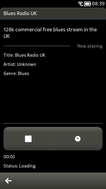 Screenshot, cuteRadio