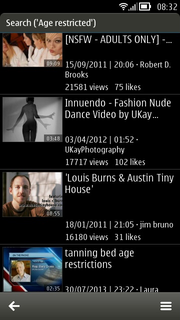 Screenshot, CuteTube