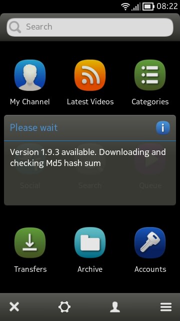 Screenshot, cuteTube update