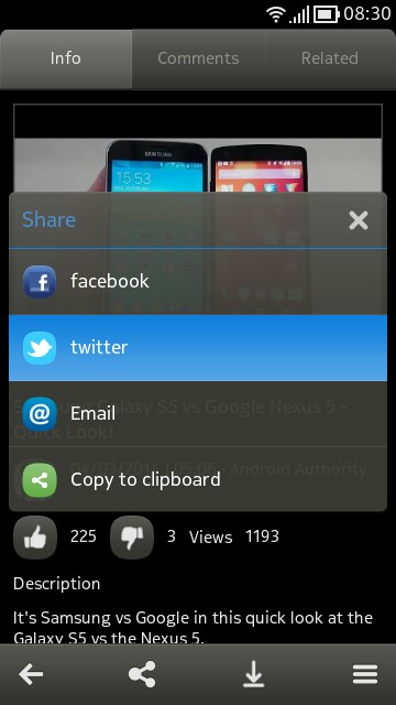 Screenshot, cuteTube update