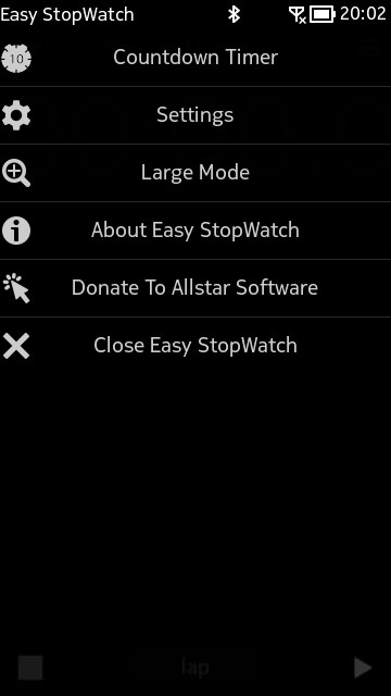 Screenshot, Easy StopWatch