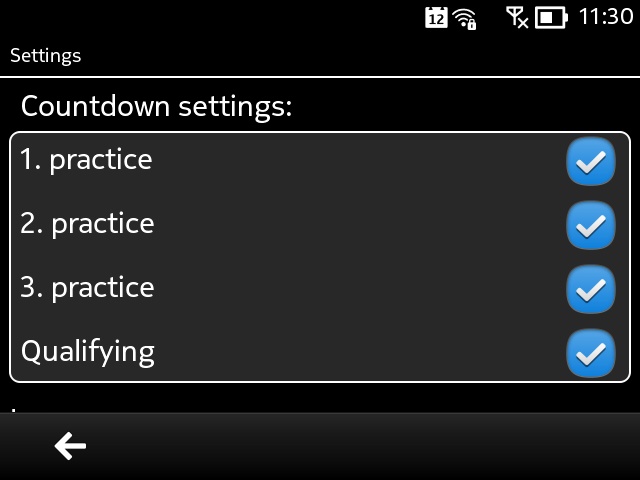F1uptodate screenshot on the E6