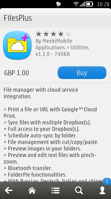 Screenshot, FilesPlus