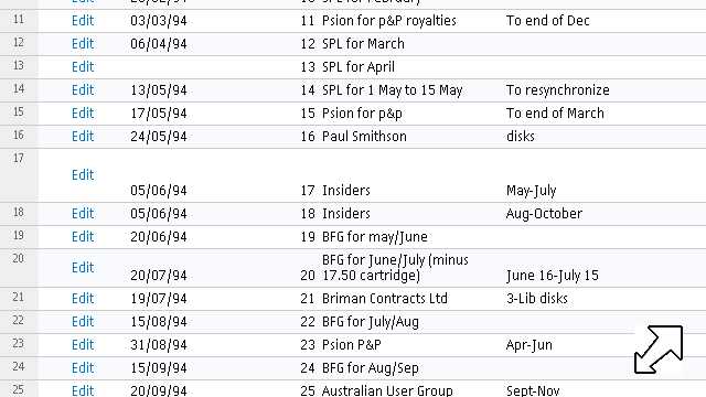 Screenshot - Google Docs sheet editing