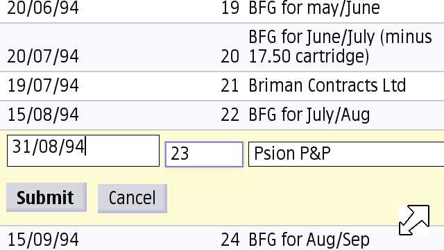 Screenshot - Google Docs sheet editing