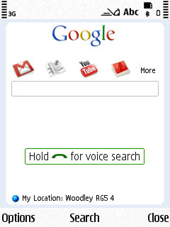 Google Mobile app with voice search