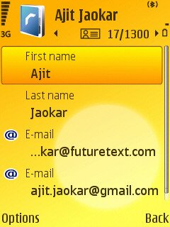 GooSync Contacts sync screenshots