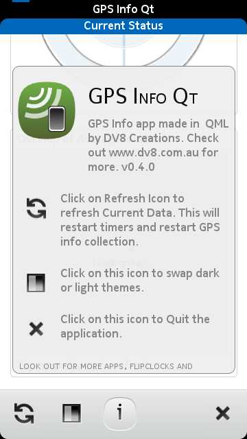Screenshot GPS Info Qt