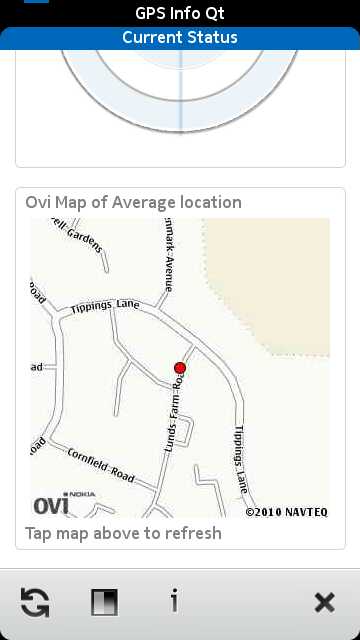 Screenshot GPS Info Qt