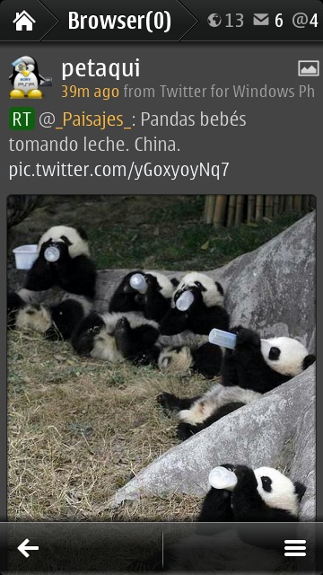 Gravity social image browsing screenshot