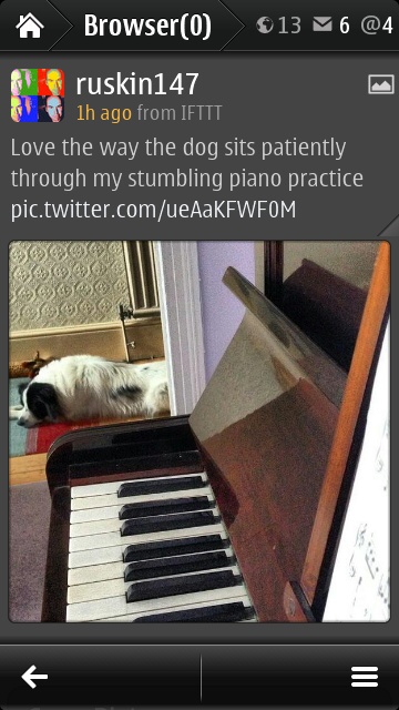 Gravity social image browsing screenshot