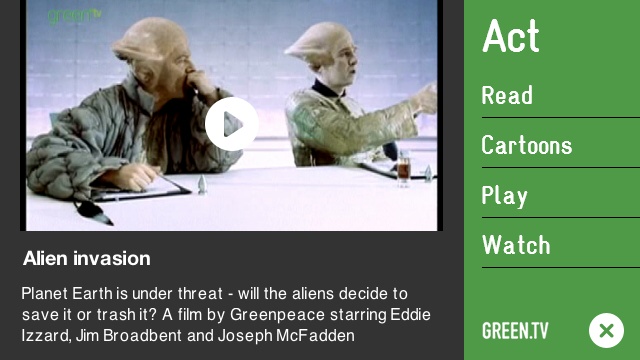 Screenshot, Green.tv