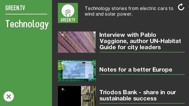 Screenshot, Green.tv