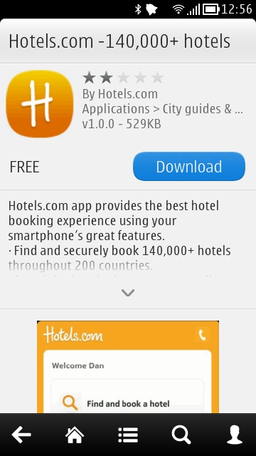 Screenshot, Hotels.com