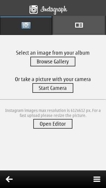 Screenshot, Instagraph Uploader