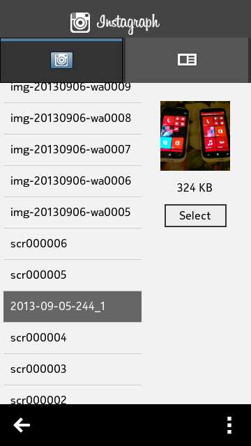 Screenshot, Instagraph Uploader