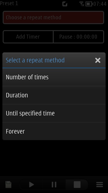 Screenshot, Interval Timer