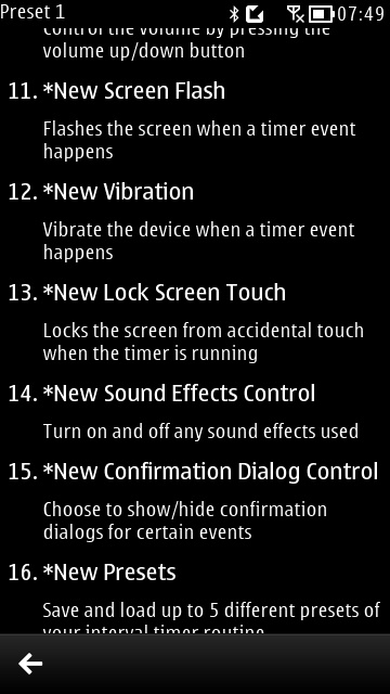 Screenshot, Interval Timer