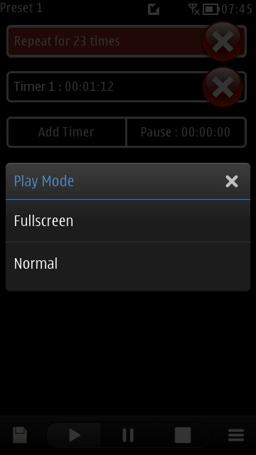 Screenshot, Interval Timer