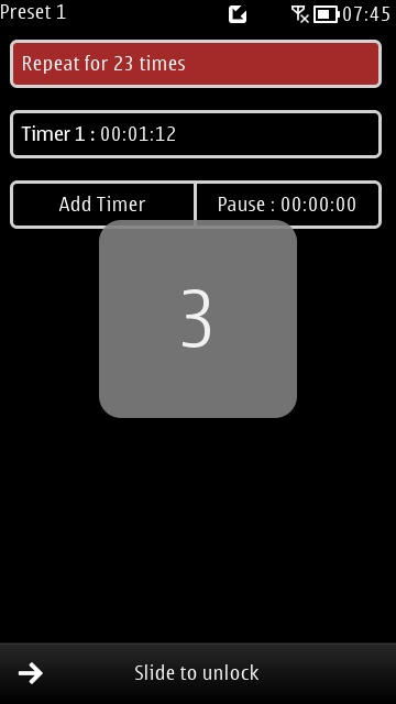Screenshot, Interval Timer
