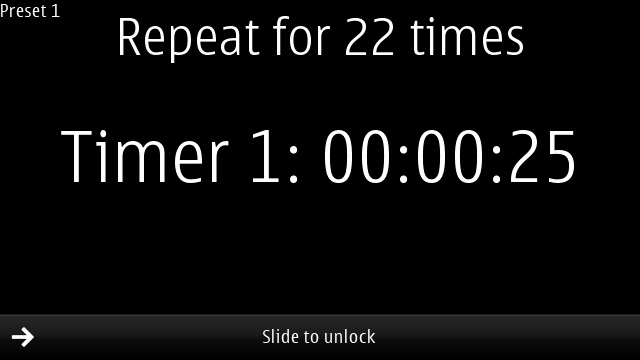 Screenshot, Interval Timer