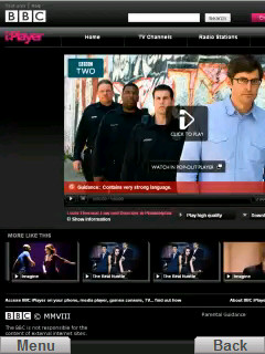 iPlayer through Skyfire