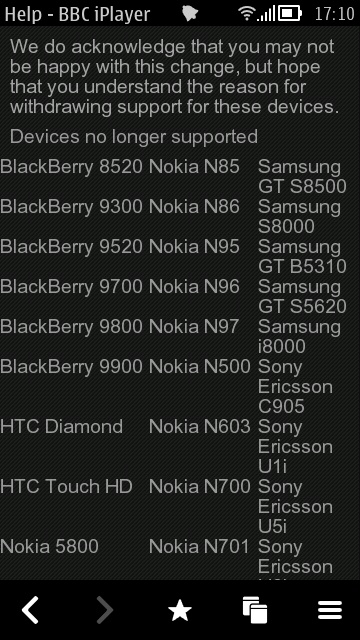 Screenshot, BBC iPlayer