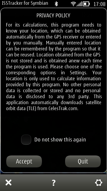 ISSTracker screenshot