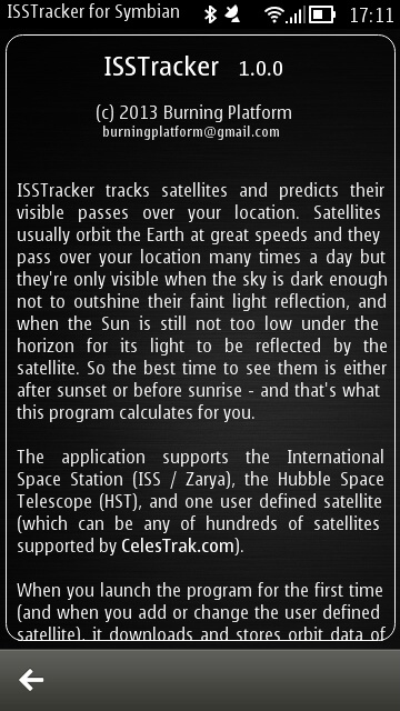 ISSTracker screenshot