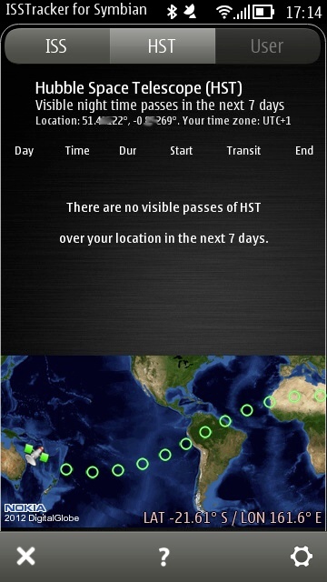 ISSTracker screenshot