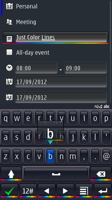 JustColor Lines screen